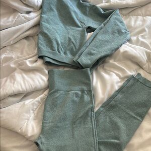 Womens Teal Sweatpants Set